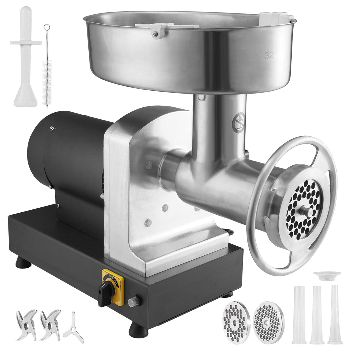 Heavy Duty Electric Meat Grinder 992 Lb/H Capacity 1100W Sausage Stuffer