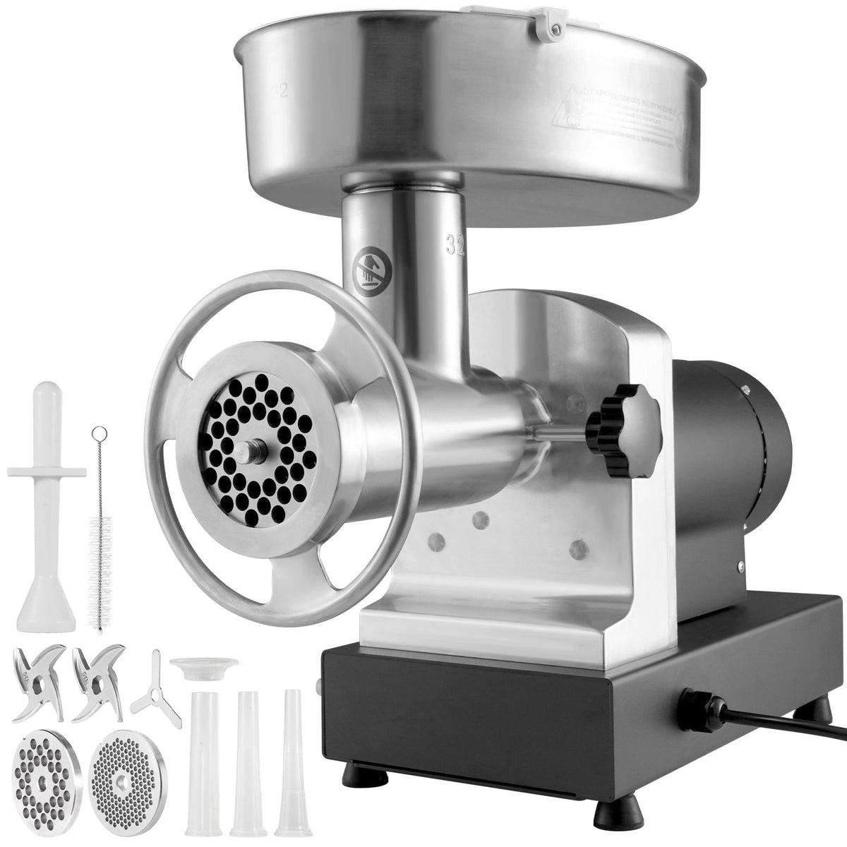 Heavy Duty Electric Meat Grinder 992 Lb/H Capacity 1100W Sausage Stuffer