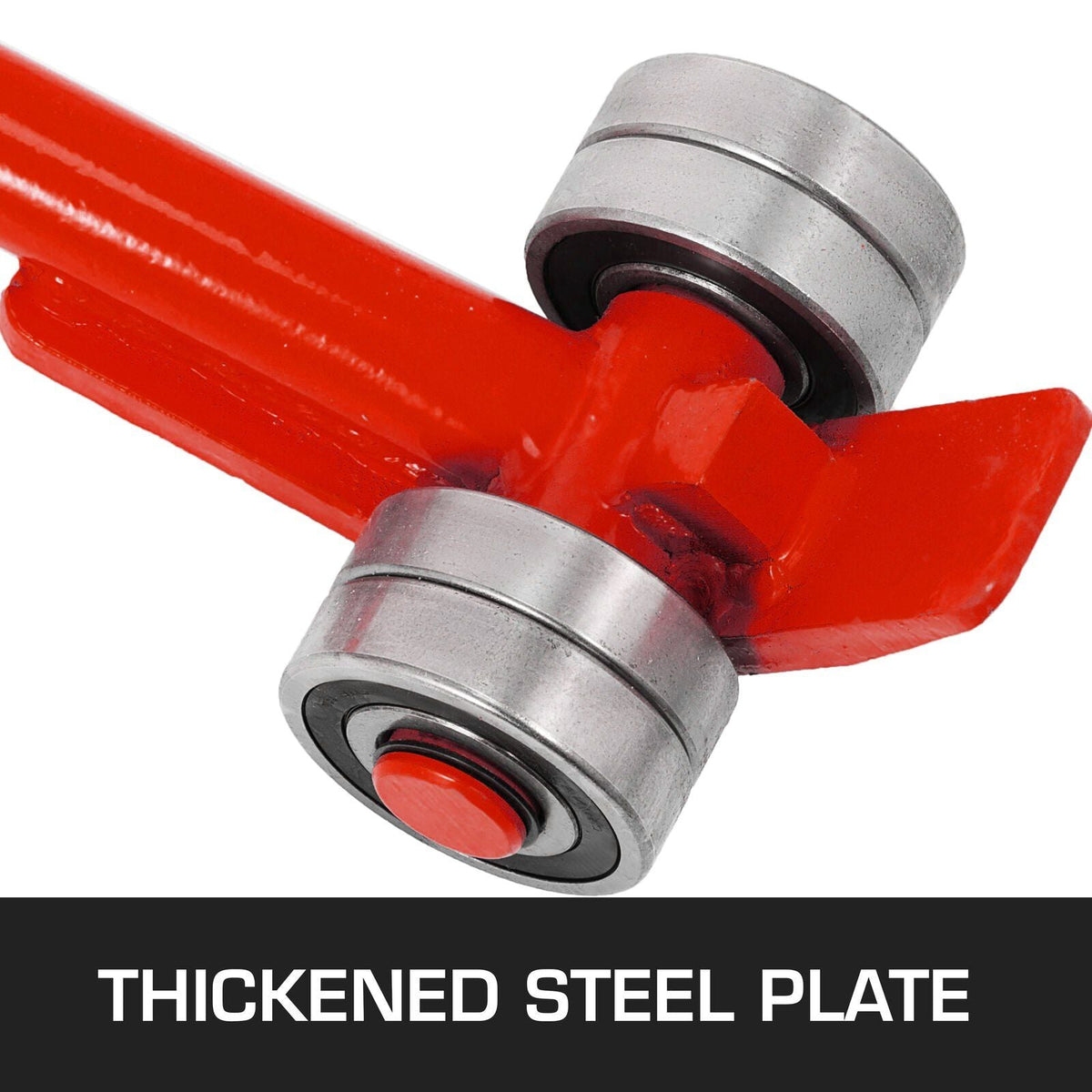 Heavy Duty Pry lever Bar 3T/6600LBS Capacity with Wheels & 6'/1.8M Handle