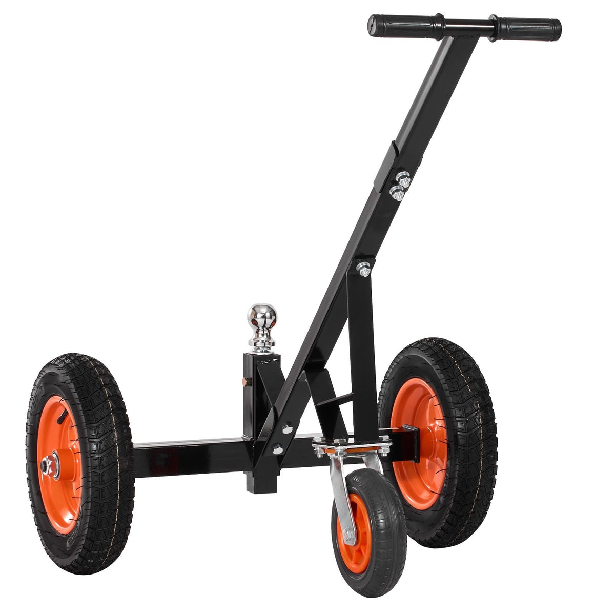 Heavy-Duty Trailer Dolly, 1000lbs Tongue Weight Capacity, Carbon Steel Trailer Mover with 2 inch Ball, 14 inch Pneumatic Tires, Portable Tow Dolly for Moving RV Trailer