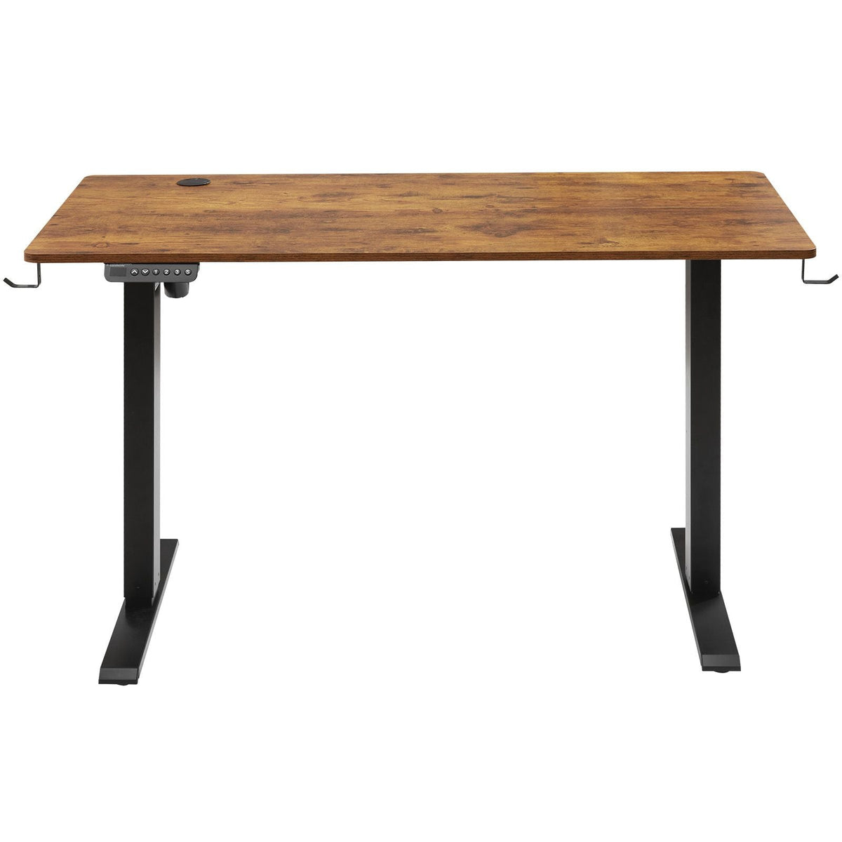 Height Adjustable Desk, 47.2 x 23.6 in, 3-Key Modes Electric Standing Desk, Whole Piece Desk Board, Sturdy Dual Metal Frame, Max. Loading 180 LBS Computer Sit Stand up Desk, for Home and Office