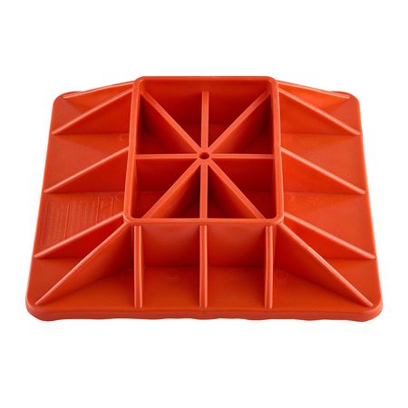 High Lift Jack Base and Handle Keeper, 11.6" x 11.6" Off Road Jack Stand Base with 7000 Pound Capacity, Heavy-Duty Farm Jacks Support Stand for Most Jacks with 7.3" x 4.7" Base, Red