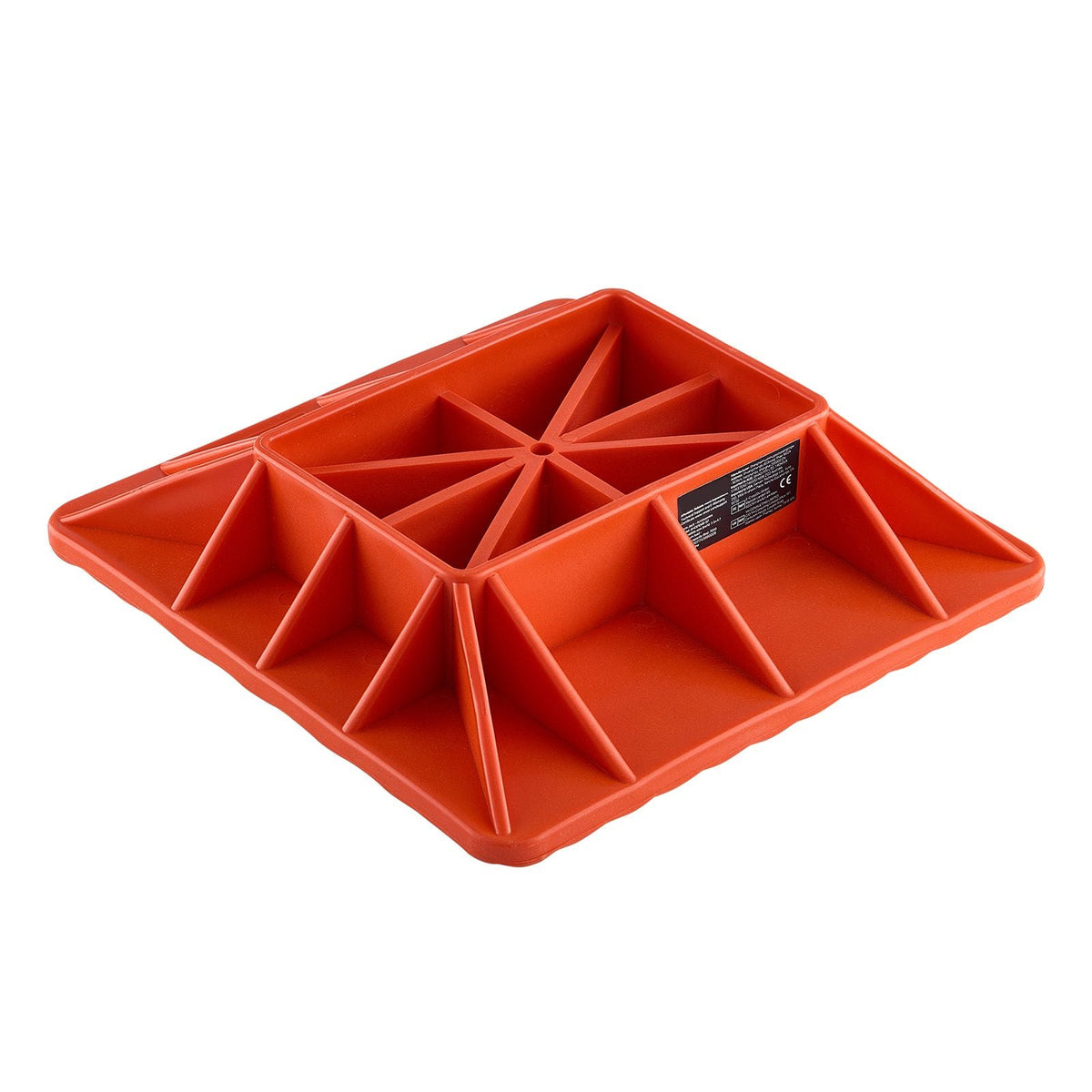 High Lift Jack Base and Handle Keeper, 11.6" x 11.6" Off Road Jack Stand Base with 7000 Pound Capacity, Heavy-Duty Farm Jacks Support Stand for Most Jacks with 7.3" x 4.7" Base, Red