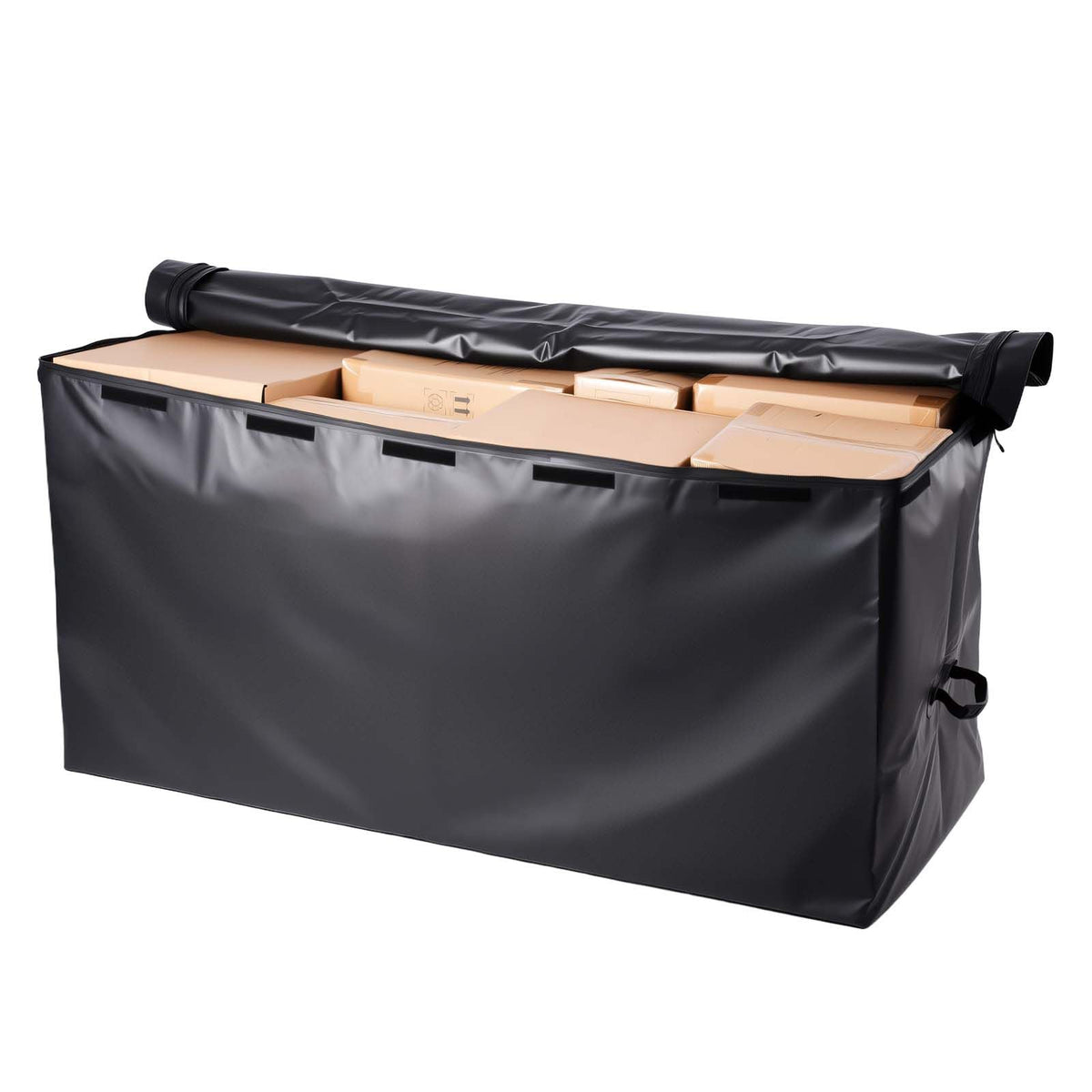 Hitch Cargo Carrier Bag, Waterproof 840D PVC, 59.84 x 24.02 x 30.63 in (25 Cubic Feet), Heavy Duty Cargo Bag for Truck Bed Storage with Reinforced Straps, Suitable for Car SUV Vans Hitch Basket