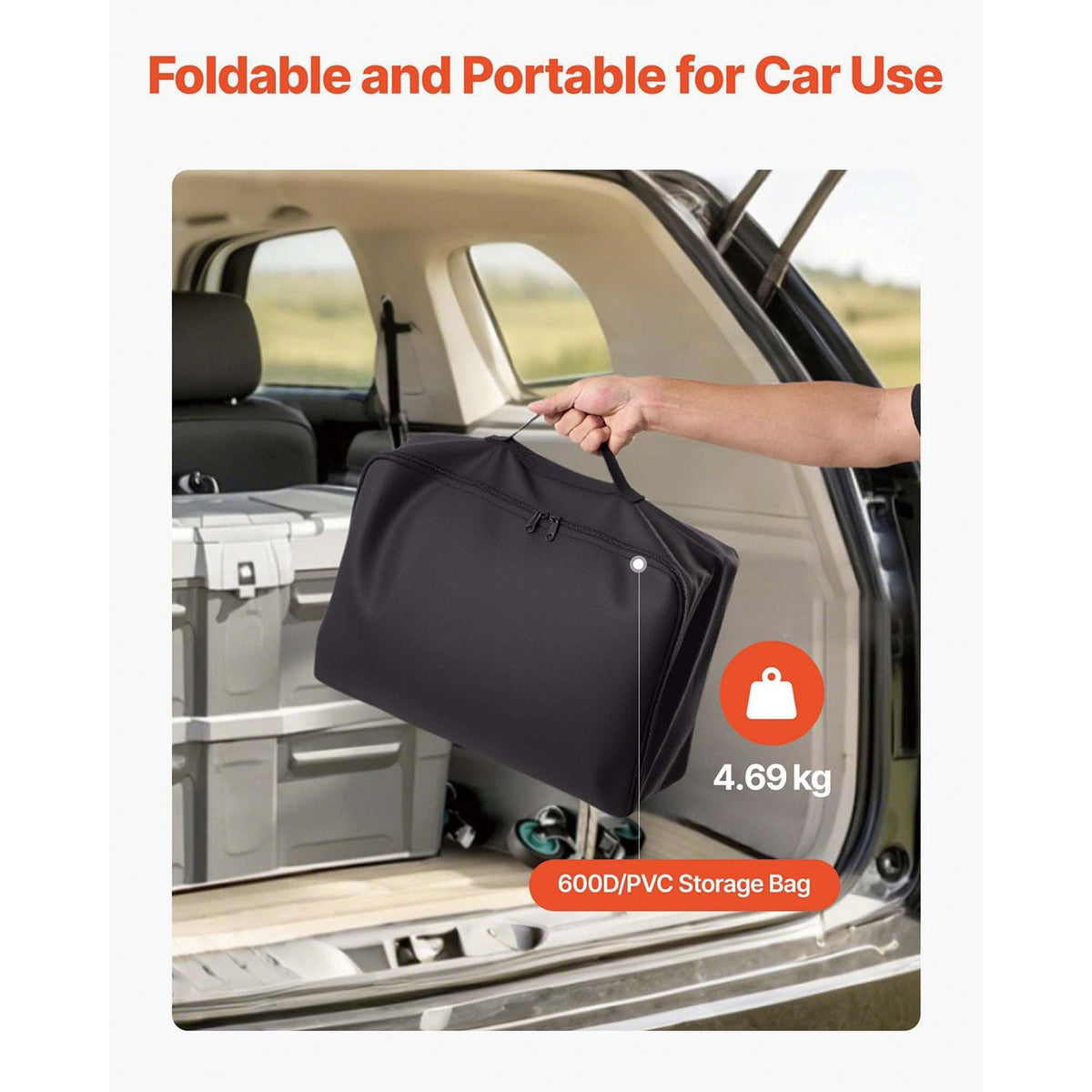 Hitch Cargo Carrier Bag, Waterproof 840D PVC, 59.84 x 24.02 x 30.63 in (25 Cubic Feet), Heavy Duty Cargo Bag for Truck Bed Storage with Reinforced Straps, Suitable for Car SUV Vans Hitch Basket