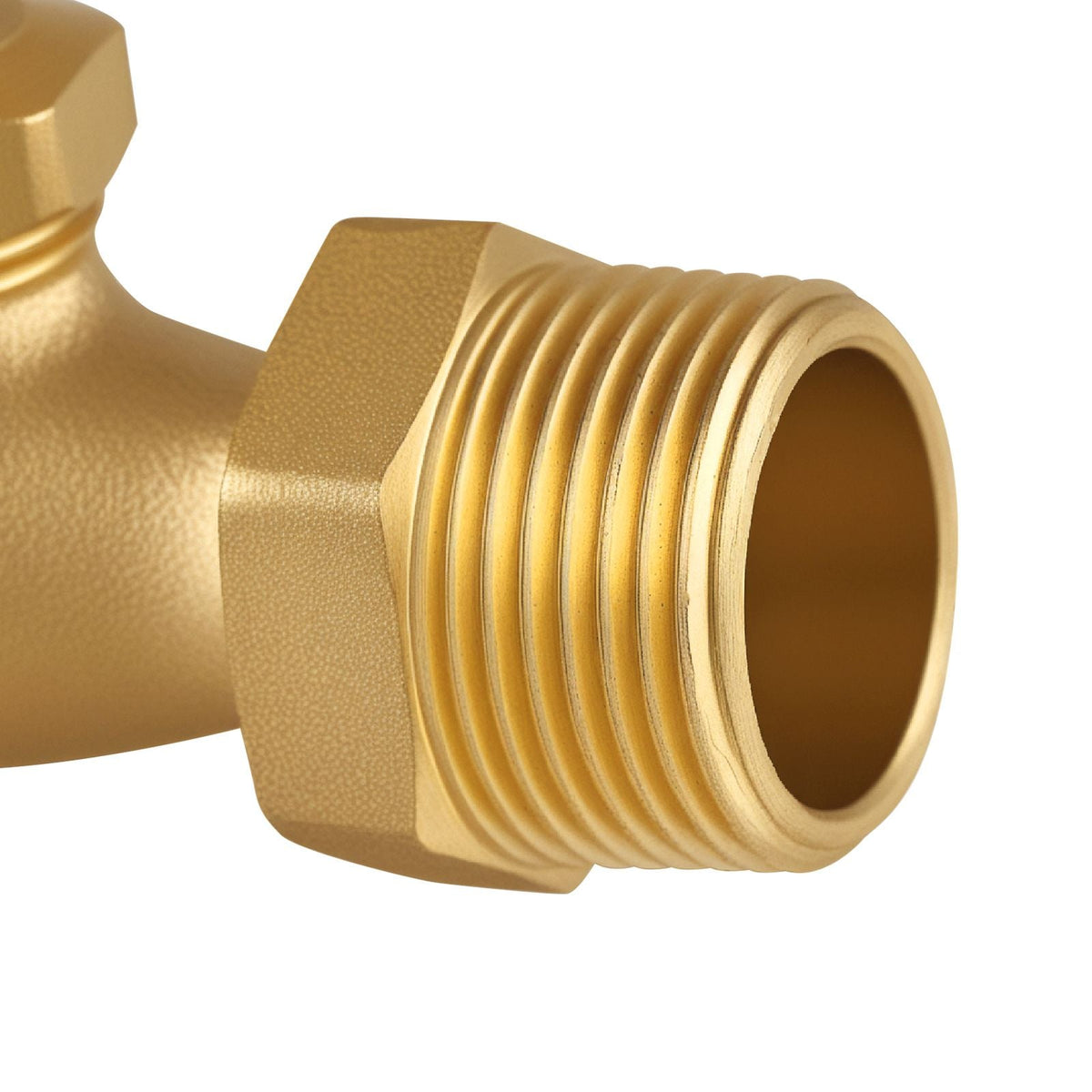 Hose Bibb, 3/4" MIP x 3/4" MHT Connection, Multi-Turn Garden Valve, Heavy Duty Brass Hose Bib, Outdoor Water Faucet Spigot, Brass Plumbing Fitting, Compatible with Copper, Galvanized Pipes