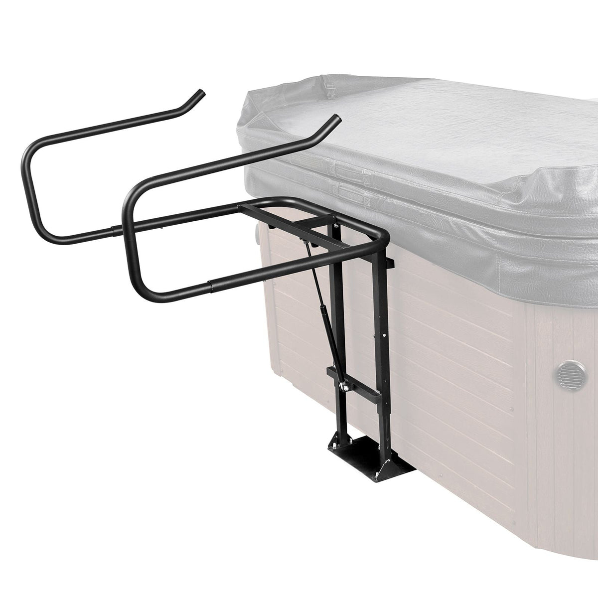 Hot Tub Cover Lift, Spa Cover Lift, Hydraulic, Height 33.1" - 41.3" Width 53.1" - 92.5" Adjustable, Installed Underneath on one Sides, Suitable for Various Sizes of Hot Tubs, Spa