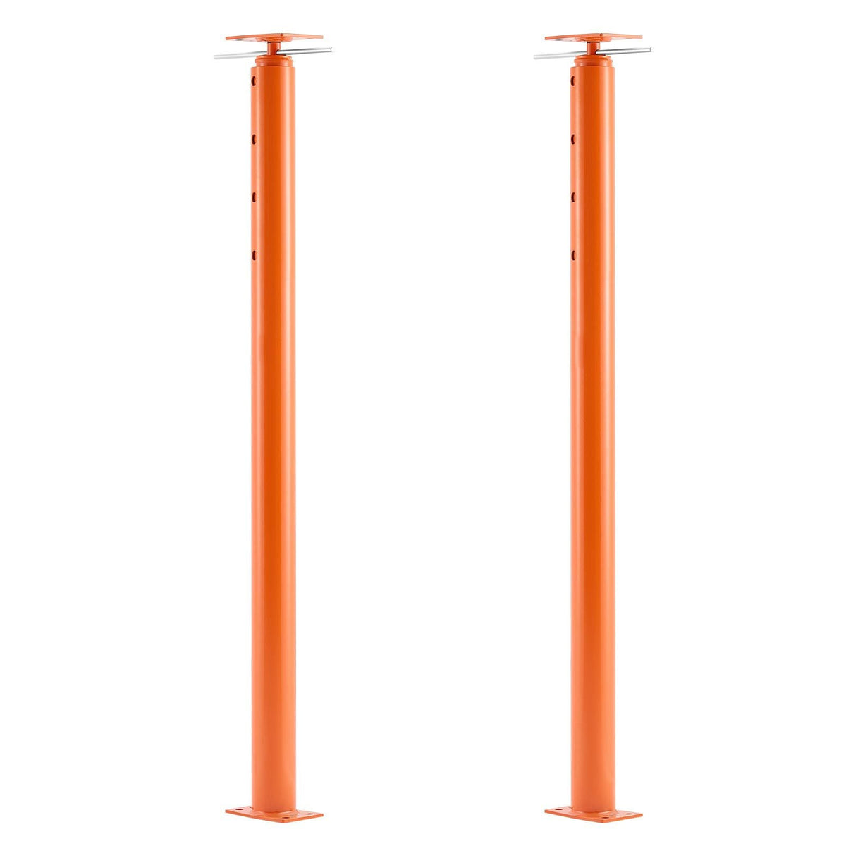 House Floor Jacks, 2 Pack 54-150 Inch Height Range, 11200 lbs Max Load Capacity, Adjustable Support Beam Basement Jack Post Pole for Leveling, Lift Steel Telescoping Post for Temporary Support