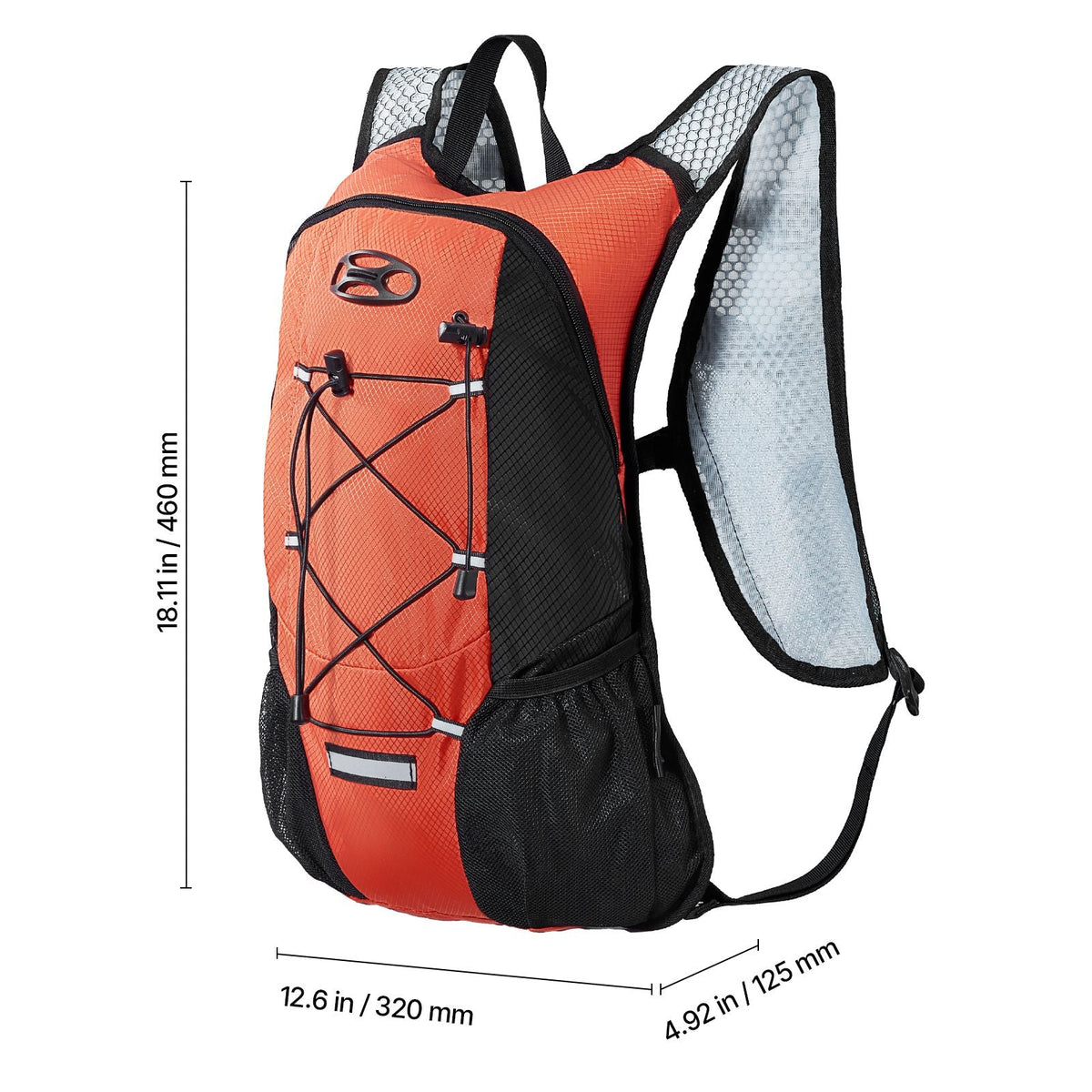 Hydration Backpack with 2L TPU Water Bladder, Hydration Pack Backpack, Lightweight Hiking Water Backpack for Men Women, Hydro Water Daypack for Hiking, Running, Cycling, Camping & Rave
