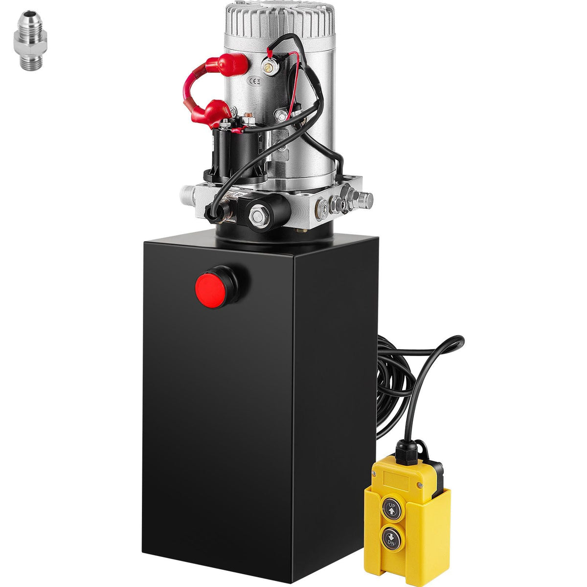 Hydraulic Pump Electric Hydraulic Pump Metal Reservoir 10 Quart Single Acting For Dump Trailer
