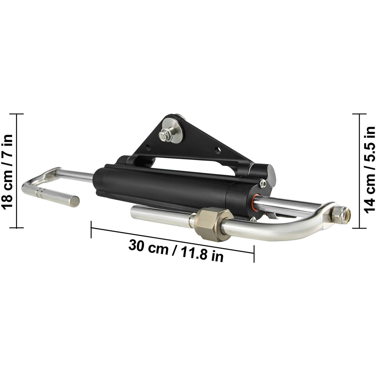Hydraulic Steering Cylinder HC4645H Front Mount Hydraulic Outboard Marine Steering Cylinder Suit for Up to 150HP Boats Steering