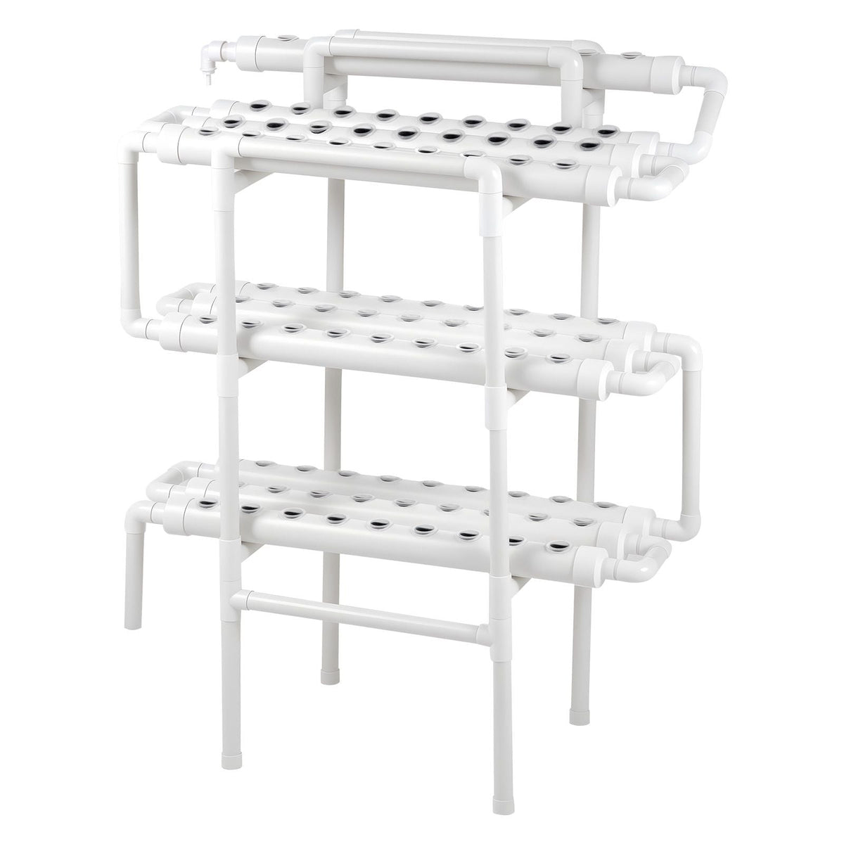Hydroponics Growing System Kit, 3-Tier 90 Sites UPVC Pipe Hydroponic Grow Kit with Timed Irrigation, Sun & Light Blocking Pipes, Indoor Home Garden Vegetable Planting Grow Kits for Fruit Herb