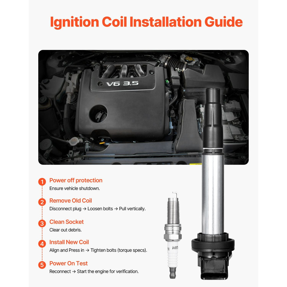 Ignition Coil Pack and Spark Plugs, Set of 4, Compatible with Toyota Corolla Matrix Prius Prius V Scion IM xD Pontiac Vibe Lexus CT200h 1.8L L4, Replacement for UF596 UF-619 90919-02252 C1714