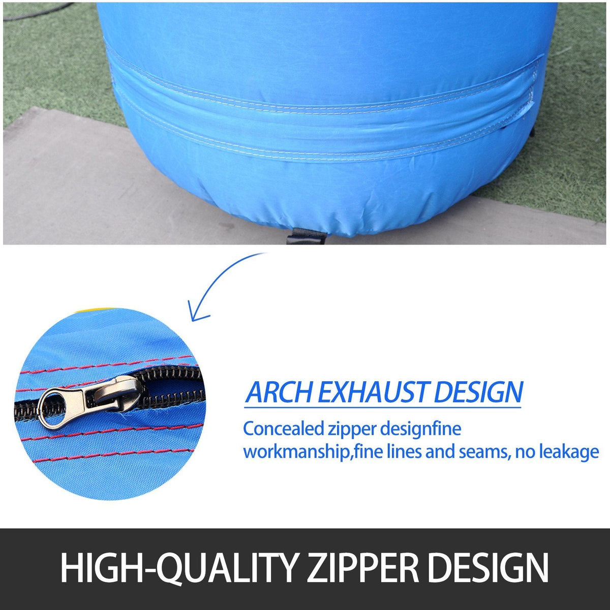 Inflatable Arch, 15ft Hexagon Inflatable Arch, with Blower Inflatable Archway for Race Outdoor Advertising Commerce, Blue