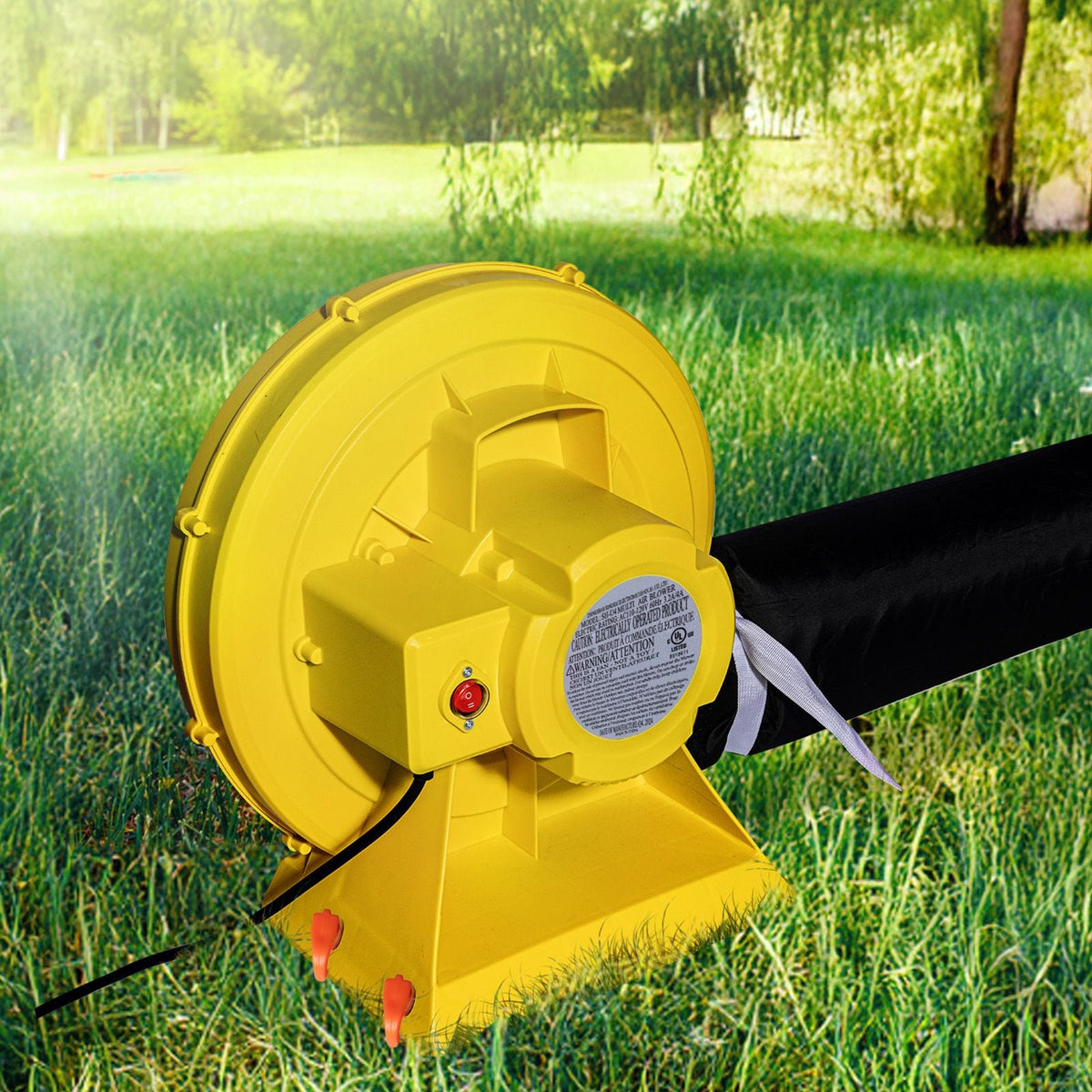 Inflatable Blower, 380W&450W, 0.5 & 0.6 HP Bounce House Blower, Pump Commercial Air Blower for Inflatables, Bouncy Castle Electric Air Blower Fan Perfect for Bounce House, Waterslides, Yellow