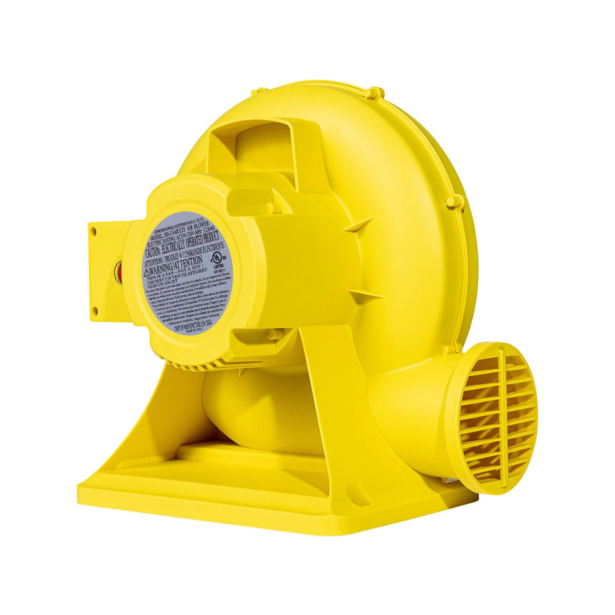 Inflatable Blower, 680&750W, 1.0HP Bounce House Blower, Pump Commercial Air Blower for Inflatables, 3400RPM Bouncy Castle Electric Air Blower Fan Perfect for Bounce House, Waterslides, Yellow