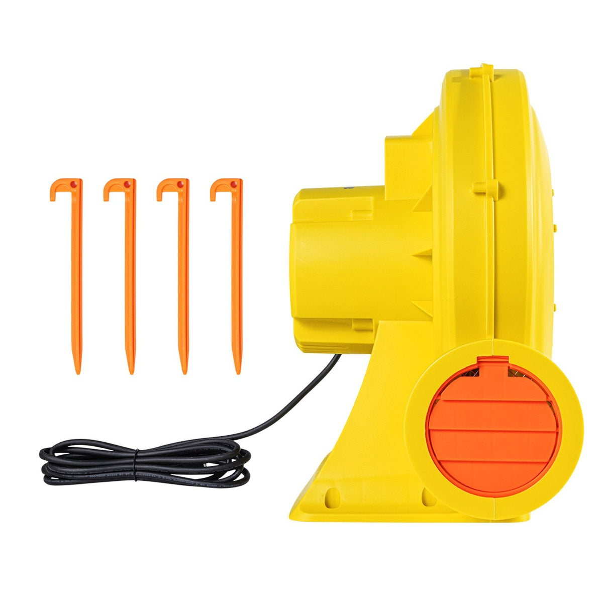 Inflatable Blower, 750W&950W, 1.3 HP Bounce House Blower, Pump Commercial Air Blower for Inflatables, 3300RPM Bouncy Castle Electric Air Blower Fan Perfect for Bounce House, Waterslides, Yellow