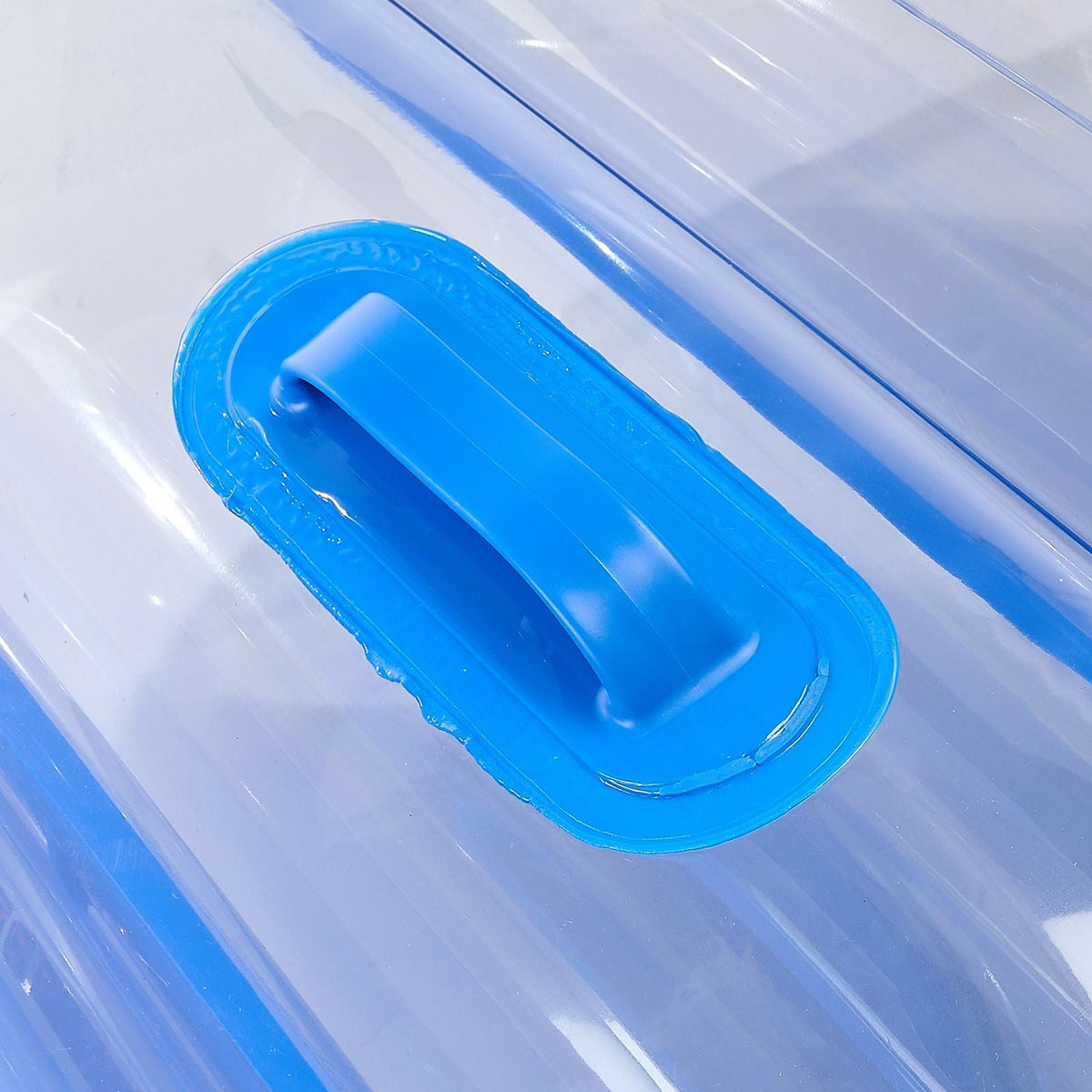 Inflatable Bumper Balls 1-Pack, 4FT/1.2M Body Sumo Zorb Ball, Durable Thick PVC Human Hamster Bubble Knocker for Outdoor Sports Team Gaming Play, Bopper Toy for Garden Yard Park, Blue Stripes