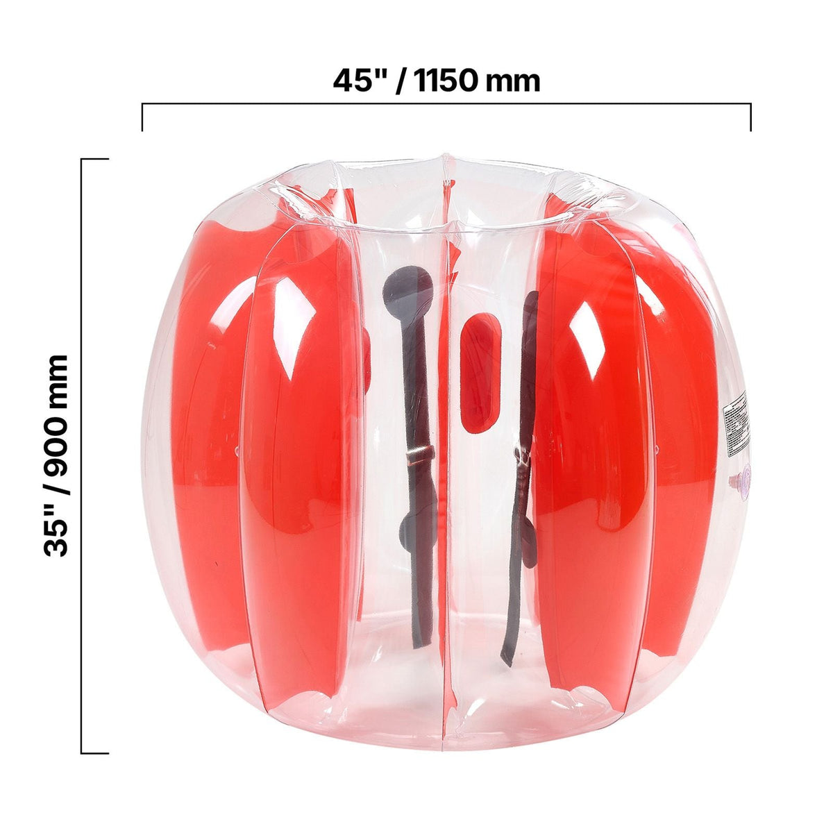 Inflatable Bumper Balls 2-Pack, 4FT/1.2M Body Sumo Ball, Durable Thick PVC Human Hamster Bubble Knocker for Outdoor Sports Team Gaming Play, Bopper Toy for Garden Yard Park, Red & Blue