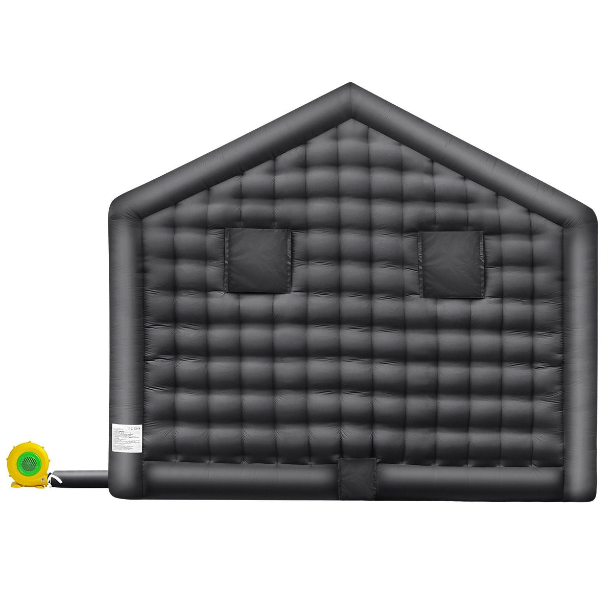Inflatable Nightclub, 17.7 x 16.4 x 13.9 Ft, Blow up Party Tent with Disco Lights & 680W Blower, Large Inflatable Night Club Tent for Adults, Inflatable House Air Cube for Wedding Birthday Black
