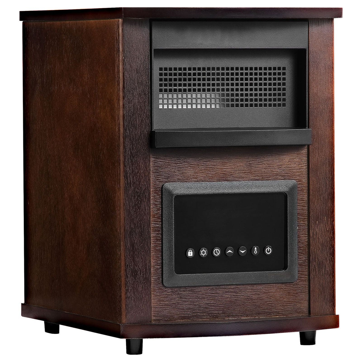 Infrared Heater, 1500W Electric Space Heater with Remote Control, LED Screen & 24H Timer, Multiple Temperature Adjustable for Patio Bedroom,Living Room,Studio,Dining Room