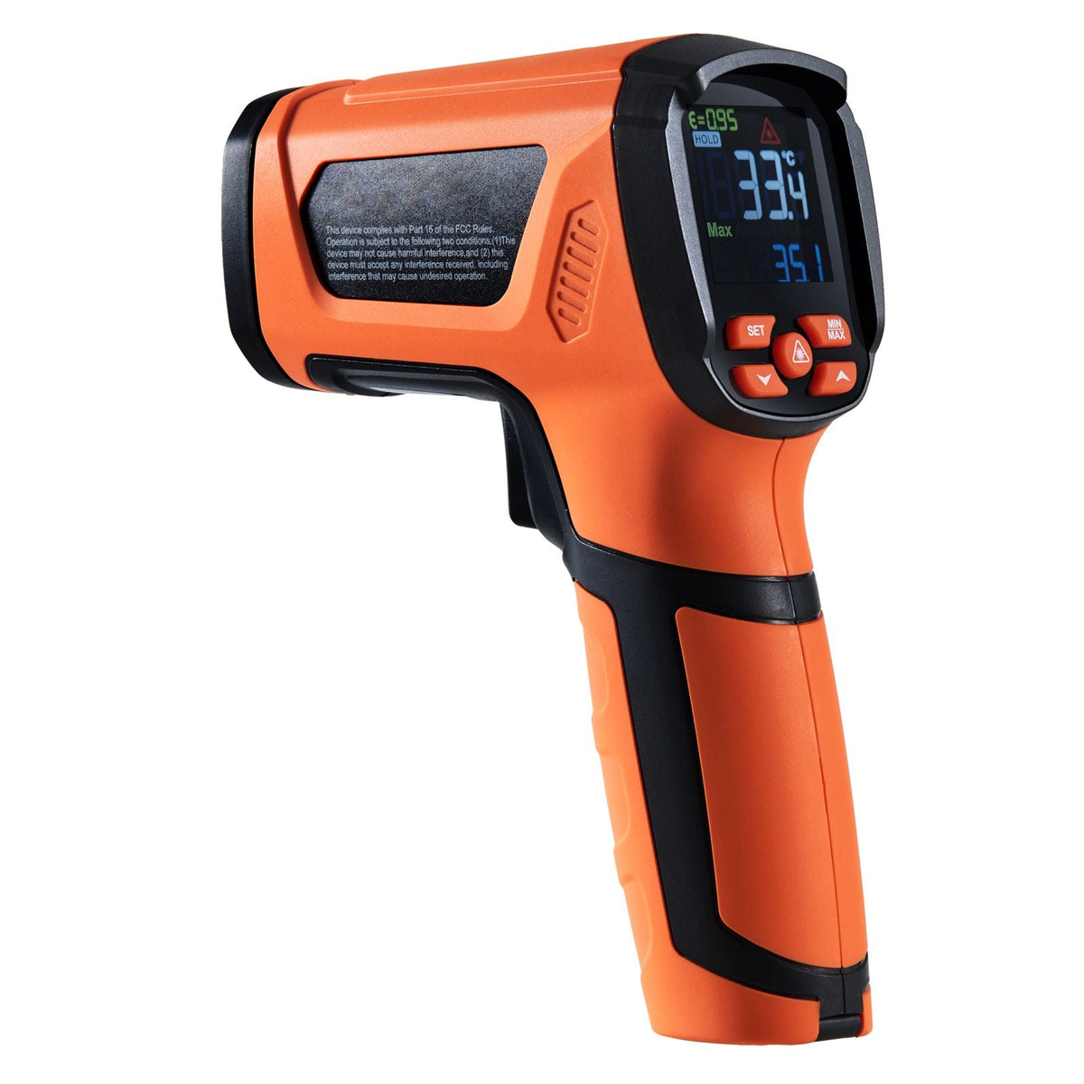 Infrared Thermometer, -40~2732 Fahrenheit Dual Laser Temperature Gun Non-Contact, Handheld IR Heat Temperature Gun with Adjustable Emissivity for Cooking/Pizza Oven/Engine(Not for Human)