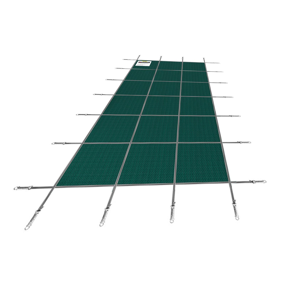 Inground Pool Safety Cover, 14 ft x 26 ft Rectangular Winter Pool Cover, Triple Stitched, High Strength Mesh PP Material with Good Rain Permeability, Installation Hardware Included, Green