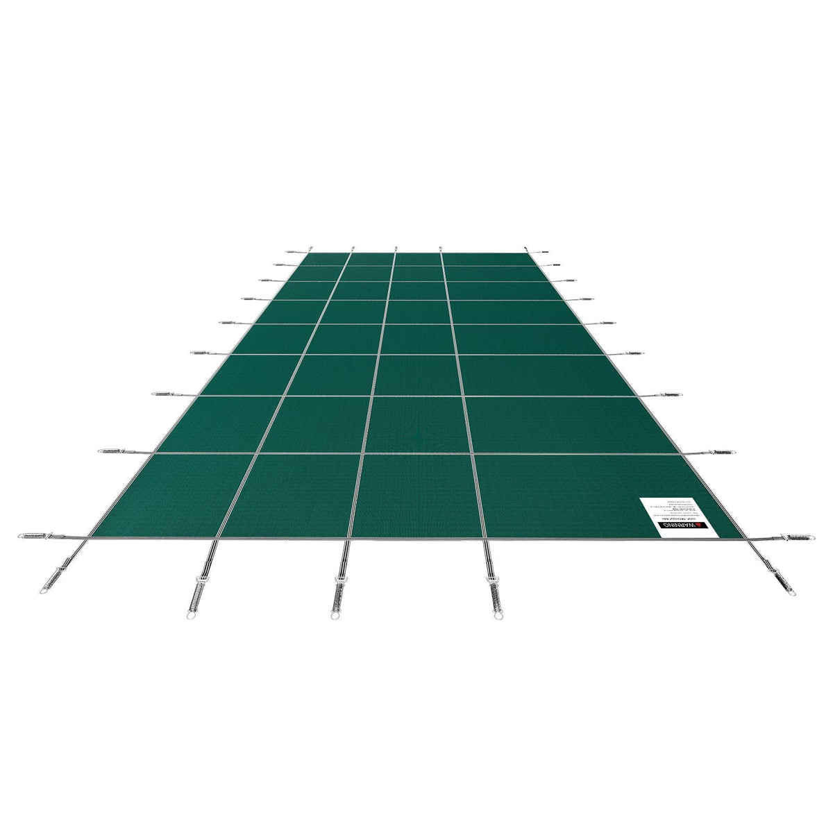 Inground Pool Safety Cover, 16 ft x 30 ft Rectangular Winter Pool Cover, Triple Stitched, High Strength Mesh PP Material with Good Rain Permeability, Installation Hardware Included, Green