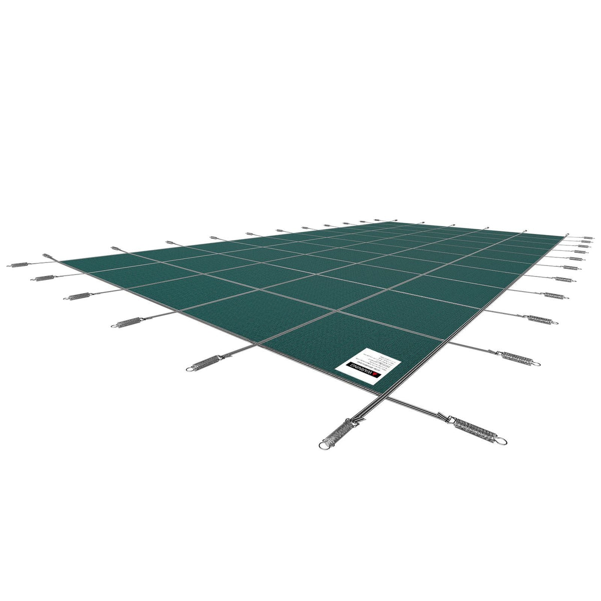 Inground Pool Safety Cover, 20 ft x 42 ft Rectangular Winter Pool Cover, Triple Stitched, High Strength Mesh PP Material with Good Rain Permeability, Installation Hardware Included, Green
