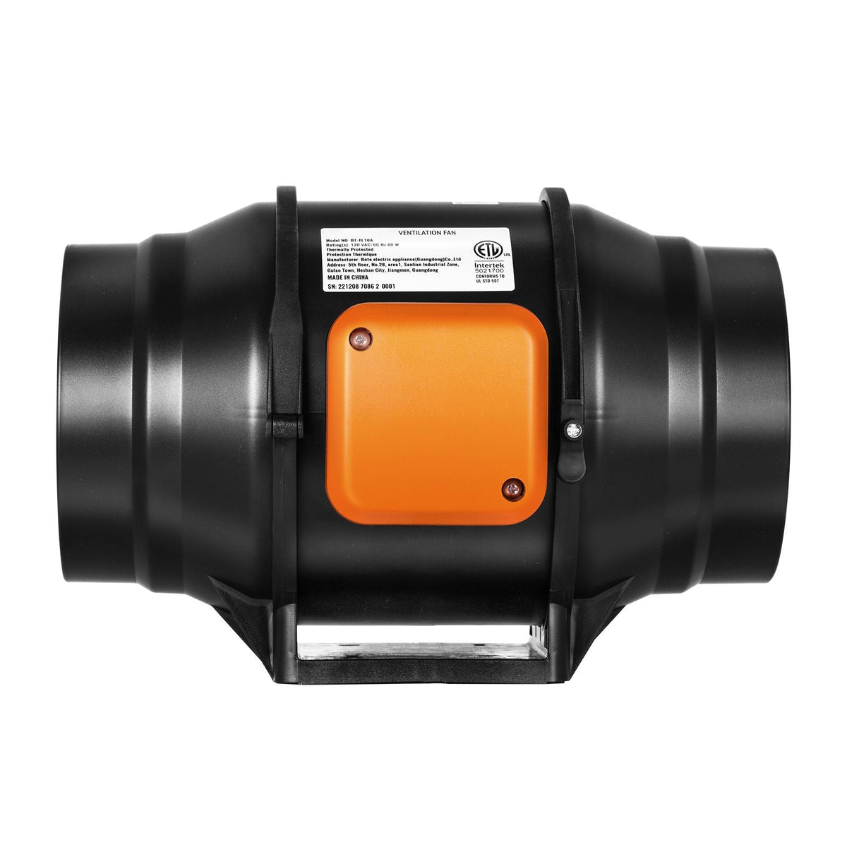 Inline Duct Fan, 6-Inch 400 CFM with Variable Speed Controller, Quiet AC-motor Ventilation Exhaust Fan for Cooling Booster, Grow Tents, Hydroponics