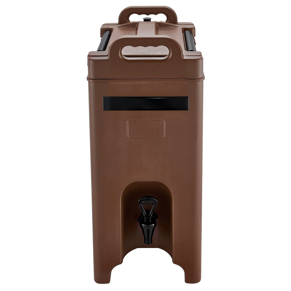 Insulated Beverage Dispenser, 5 Gal/19L Hot and Cold Beverage Server with Spigot & Handle, Food-Grade Thermal Drink Dispenser Cooler for Tea Coffee Water in Cafes & Restaurants, Brown