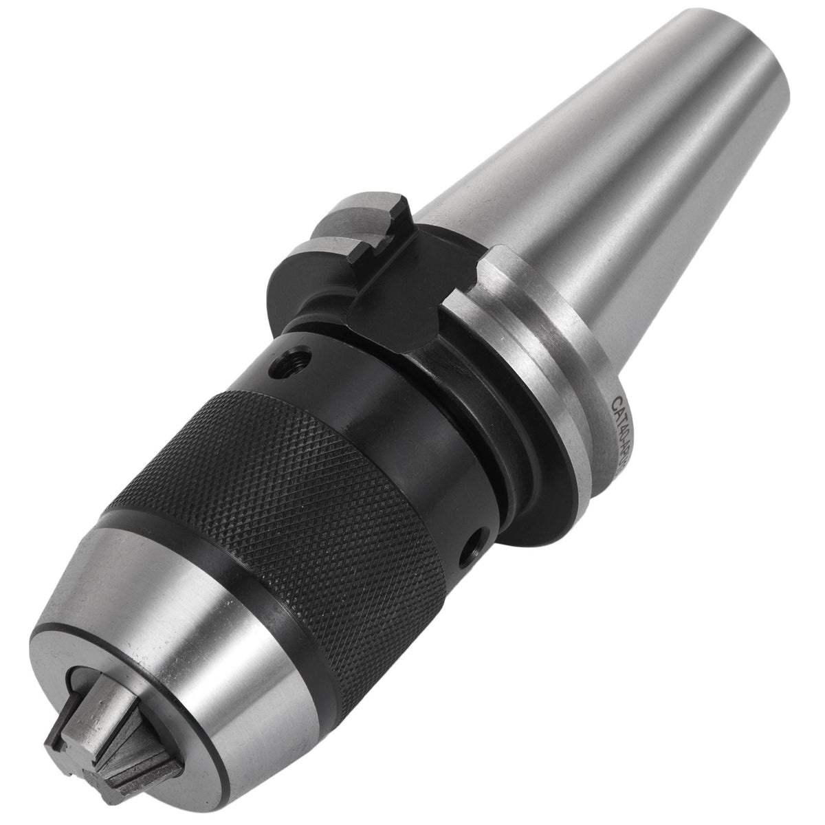 Integrated CAT40 Collet Chuck Keyless Drill Chuck 1/2 inch for CAT40 CNC Engraving Machine & Milling Lathe Tool (CAT40)