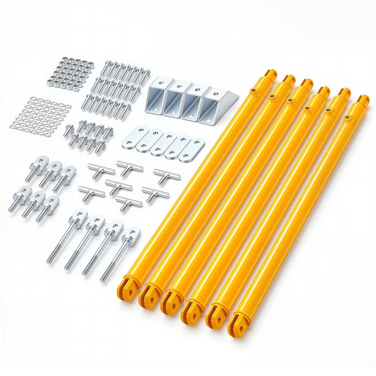 JT's Strong Arm Jack Stabilizer Kit 191025, Fits for 5th Wheel RV and Travel Trailer Kit, Fifth-Wheel Jack Stabilizer for Telescopic System, Reduces Chassis Movement, Easy Bolt-On Installation