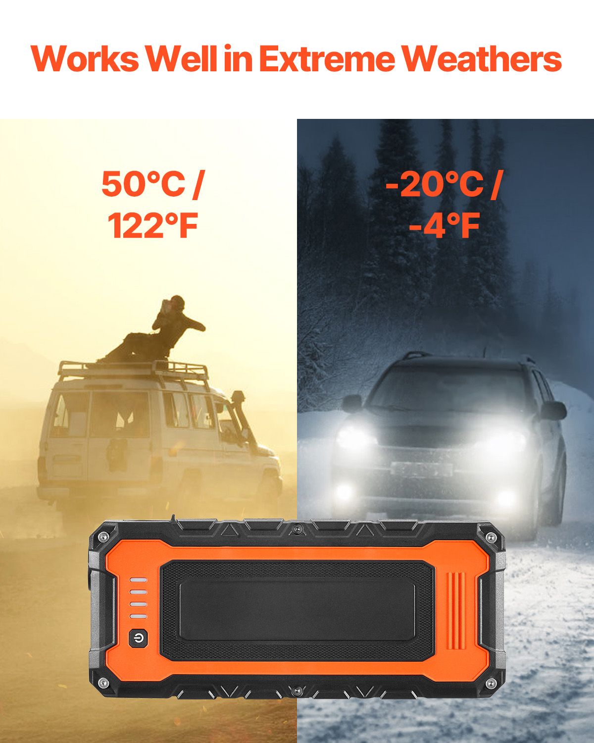 Jump Starter, 3000A Peak, Car Battery Starter Power Pack, Portable Battery Booster with Air Compressor Jumper Cables LCD Display LED Light, Lithium Jump Box for up to 10L Gas/8L Diesel Engines