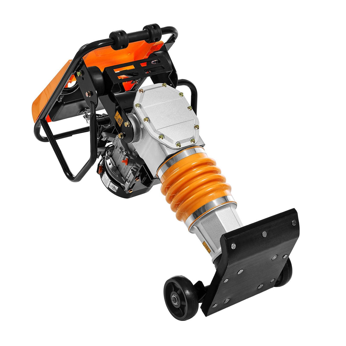 Jumping Jack Compactor, 6.5 HP Vibratory Rammer Fuel-Powered 196 cc Engine Tamper, 3600 lbs Impact Force, 26" Max Compaction Depth, for Soil, Gravel, Footings, Concrete Slabs, and Foundations