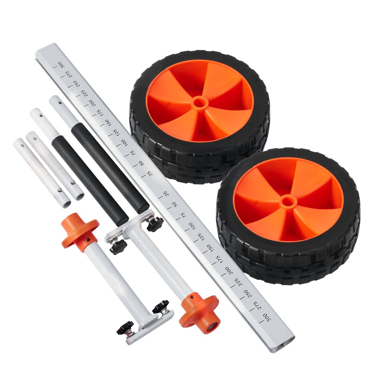 Kayak Cart, 230 lbs Load Capacity, Canoe Cart Dolly with 10-inch Solid PU Tires & Kickstand, Assembles & Disassembles Within Seconds, Paddle Board Trolley for Kayaks, Canoes, Paddleboards