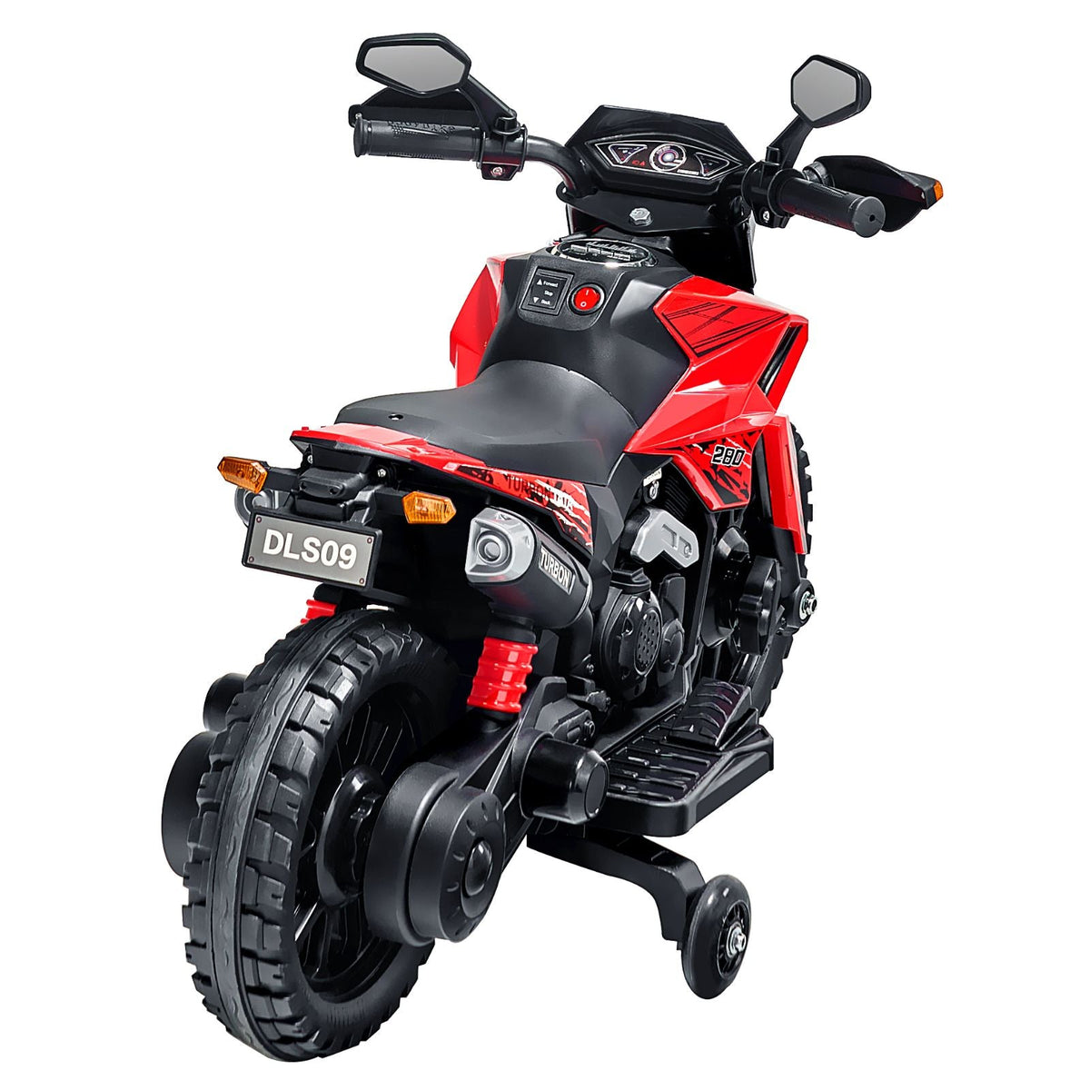 Kids Ride On Motorcycle, 6V Battery Powered Electric Motorcycle with Speed Up to 3mph, Detachable Training Wheels, Headlight, LED Light, Music, Bluetooth, Gift for Children Boys Girls Aged 3-4