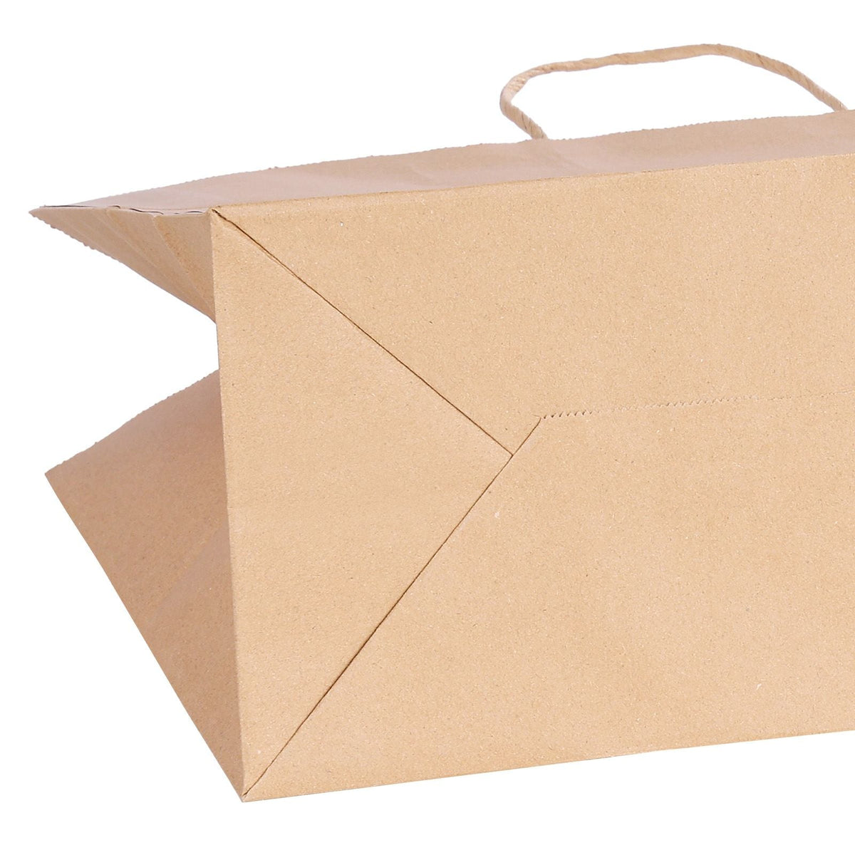 Kraft Paper Bags with Handles, 50Pcs 16 x 6 x 12 in, Large Paper Grocery Bags, Reusable & Recycled Brown Take-Out Sacks, Plain Party Bag Bulk for Birthday, Wedding, Business, Goody, Craft