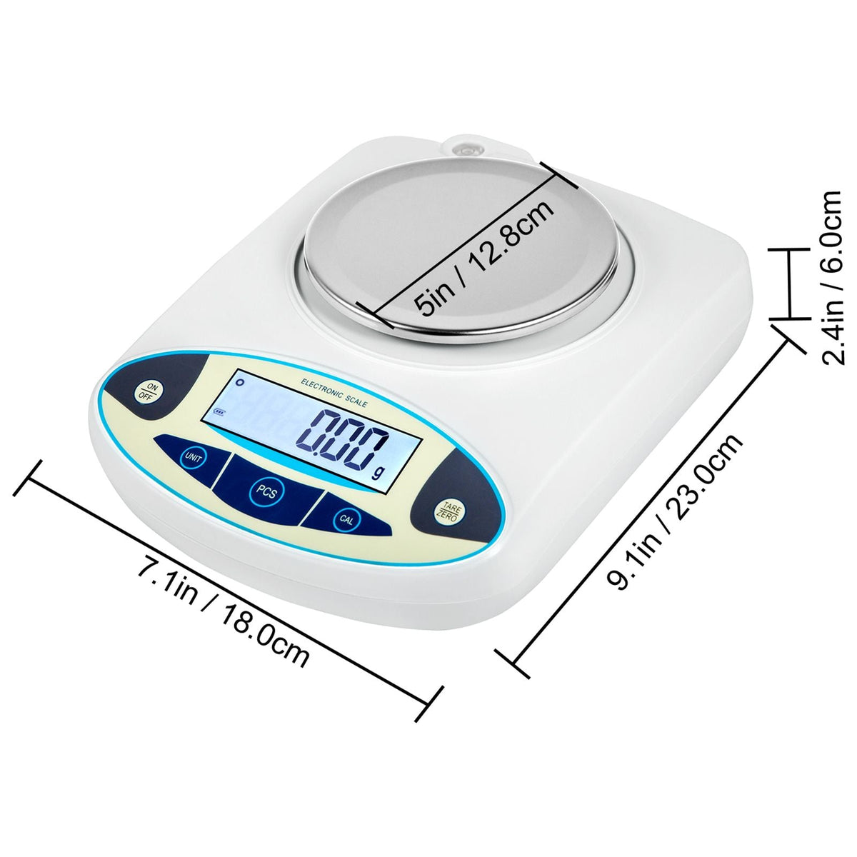 Lab Scale Analytical Balance, 3000g x 0.01g Accuracy High Precision Lab Scale 13 Units Conversion Scientific Digital Laboratory Balance Scale for Lab, Jewelry, Industrial, Business(3000g, 0.01g)