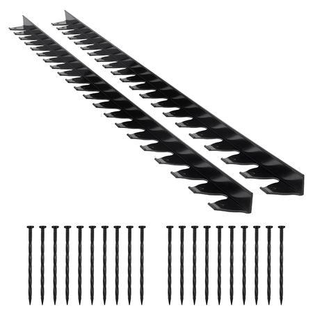 Landscape Edging Border, 10Pcs 6 ft x 1.6 in Plastic Garden Edging with 60 Spikes, Sun-Resistant Flowerbed Borders, DIY Layout, No Dig Garden Edger Border Divider for Lawn Edgings for Yard