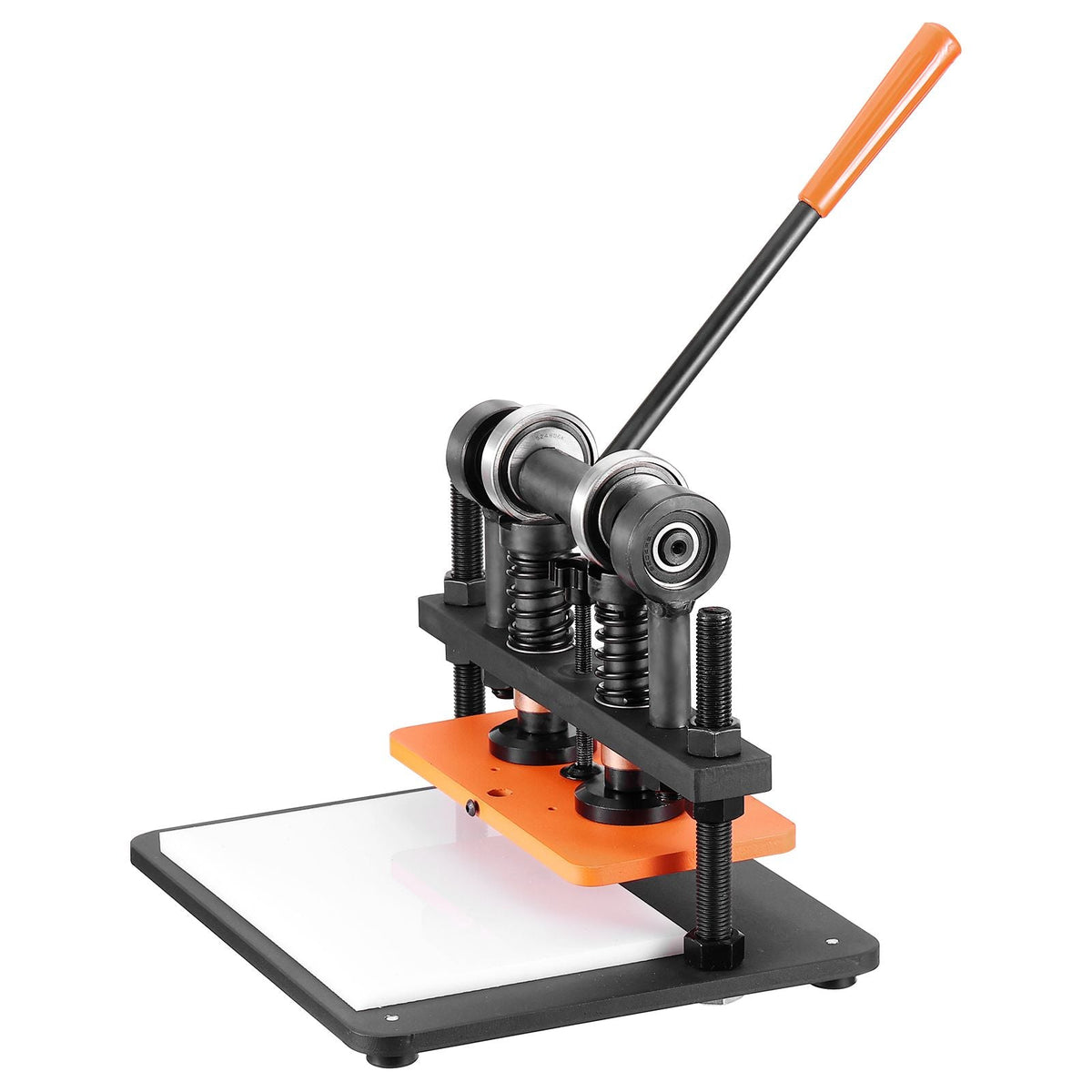Leather Cutting Machine, 11 x 5.5 in Embossing Plate Manual Die Cutter, 0.47 in Pressure Stroke Dual Guide Shafts Die Cut Machine, Leather Embossing Machine for Various of Materials