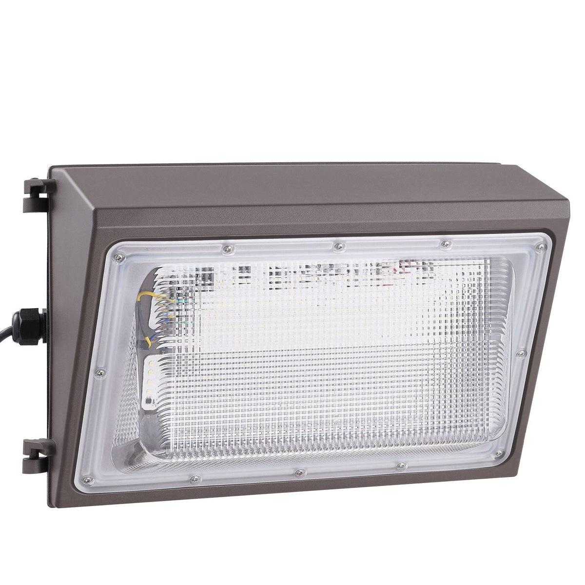 LED Wall Pack Lights, 120W 11000LM, 5000K Commercial Outdoor Lights Security Lighting Fixture, with Intelligent Light Sensing 240 LED beads Energy Saving for Garages Yards, IP65 Waterproof