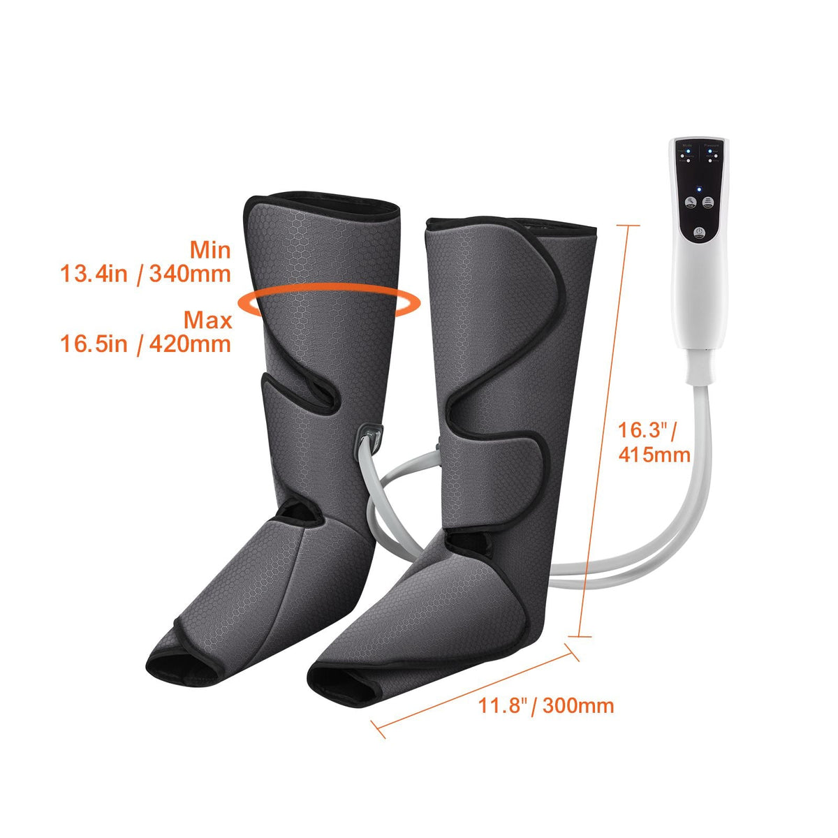 Leg Massager with Air Compression, Foot and Calf Massager with 3 Modes & 3 Intensities, LCD Controller, Compression Massage Boot for Circulation, Swelling and Pain Relief- Great Gift for Mom/Dad