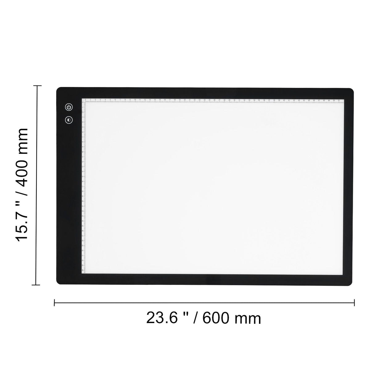 Light Board, A2 LED Light Pad with 6 Level Dimmable Brightness, Rechargeable Light Table for Tracing, Light Box for Diamond Painting, Animation, Sketching, Drawing, Stenciling, Artists (Black)