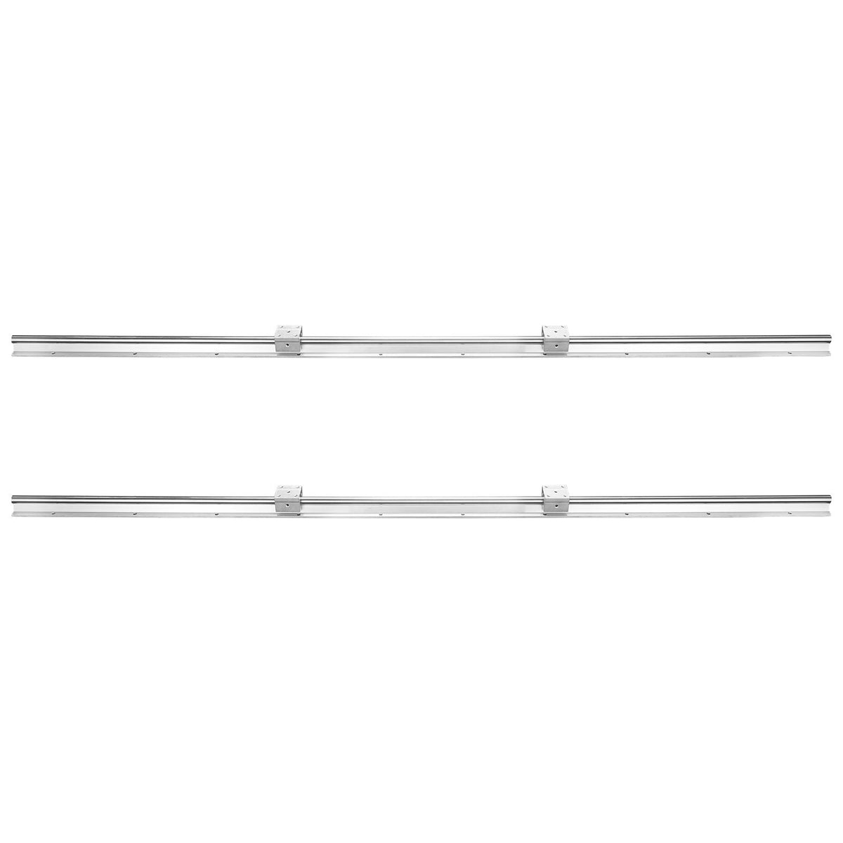 Linear Guide Rail Set, SBR16 1500mm, 2 PCS 59 in/1500 mm SBR16 Guide Rails and 4 PCS SBR16UU Slide Blocks, Linear Rails and Bearings Kit for Automated Machines DIY Project CNC Router Machines