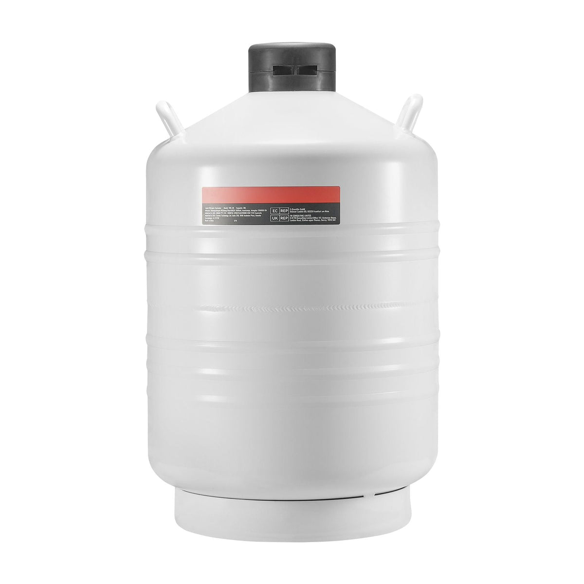 Liquid Nitrogen Tank, 30 L Aluminum Alloy Liquid Nitrogen Container, LN2 Tank Dewar with 6 Canisters and Carry Bag with Straps, Cryogenic Tank for Beauty Industry, Semen Preservation, Scientific