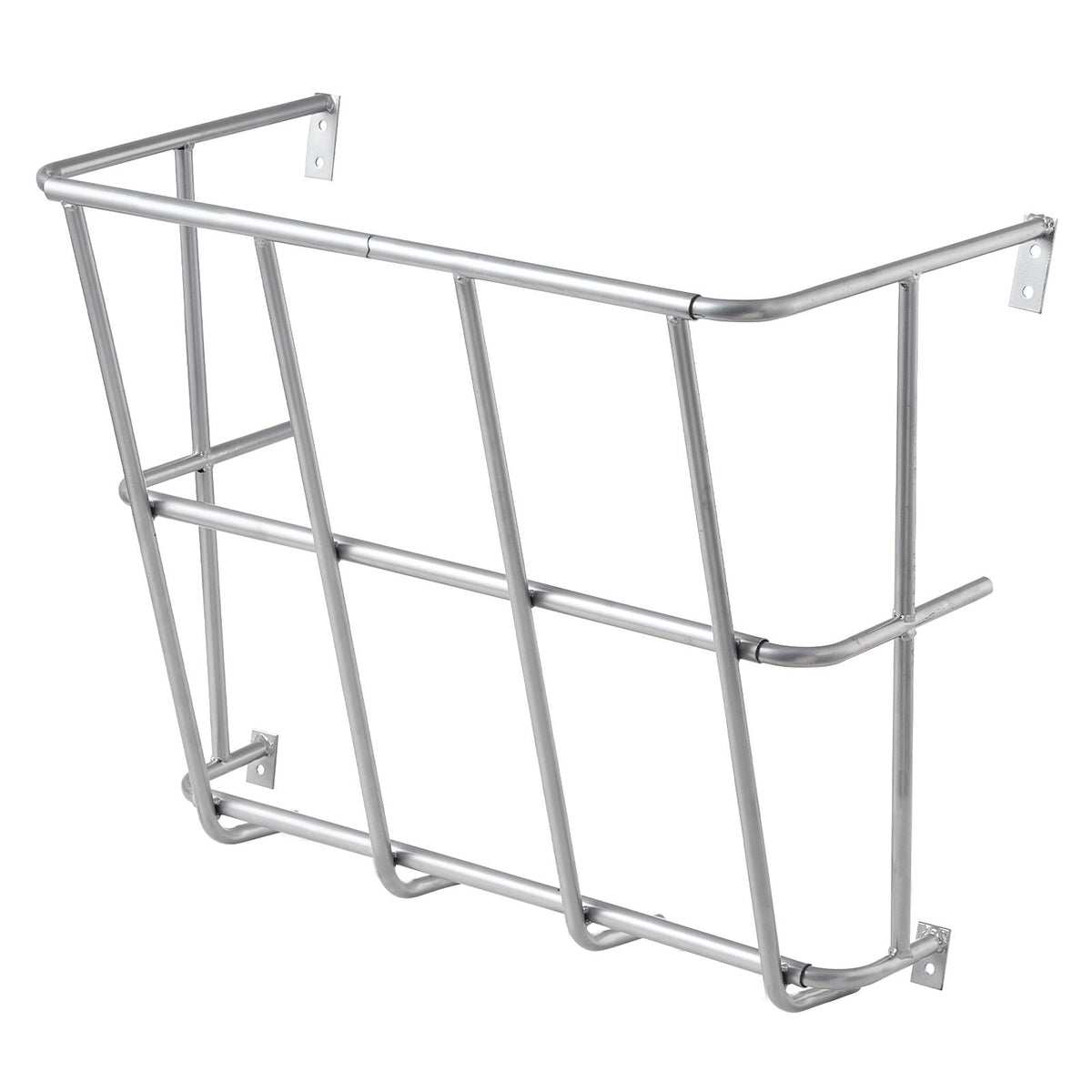 Livestock Hay Feeder, 18.5 Gallons Large Capacity, Heavy-Duty Steel Goat Hay Rack, 24.4" Long Wall Mounted Horse Hay Holder, Multiple Sided Feeding Rack for Sheep Farm Livestock Indoor Outdoor