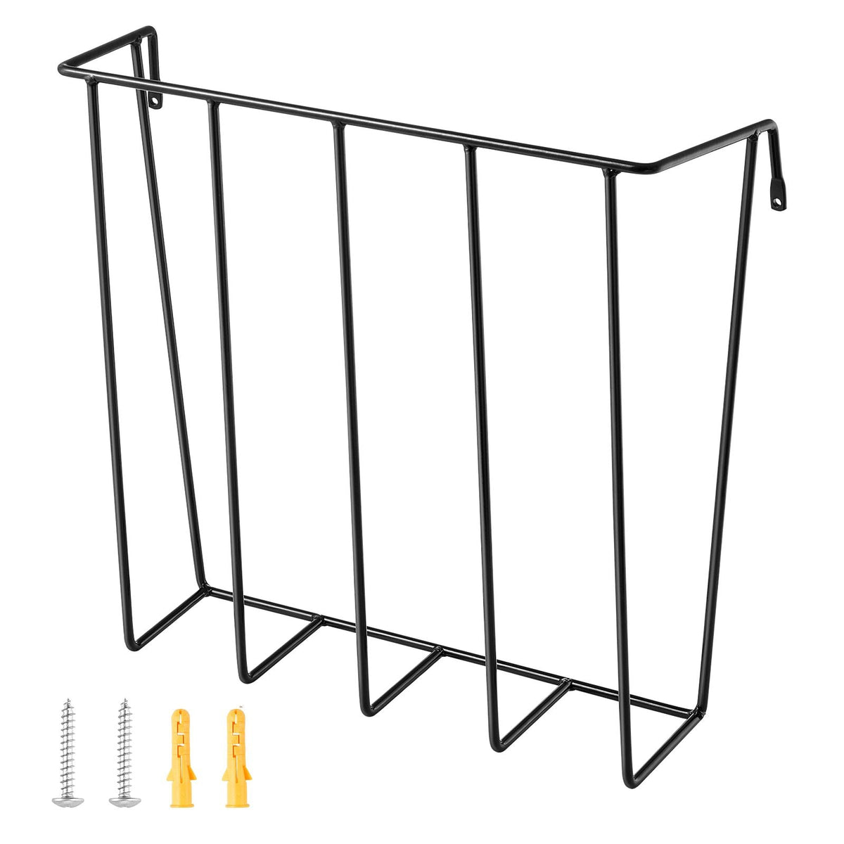 Livestock Hay Feeder, 24 Gallons Large Capacity, Heavy-Duty Steel Goat Hay Rack, 27'' Long Wall Mounted Horse Hay Holder, Multiple Sided Feeding Rack for Sheep Farm Livestock Indoor Outdoor