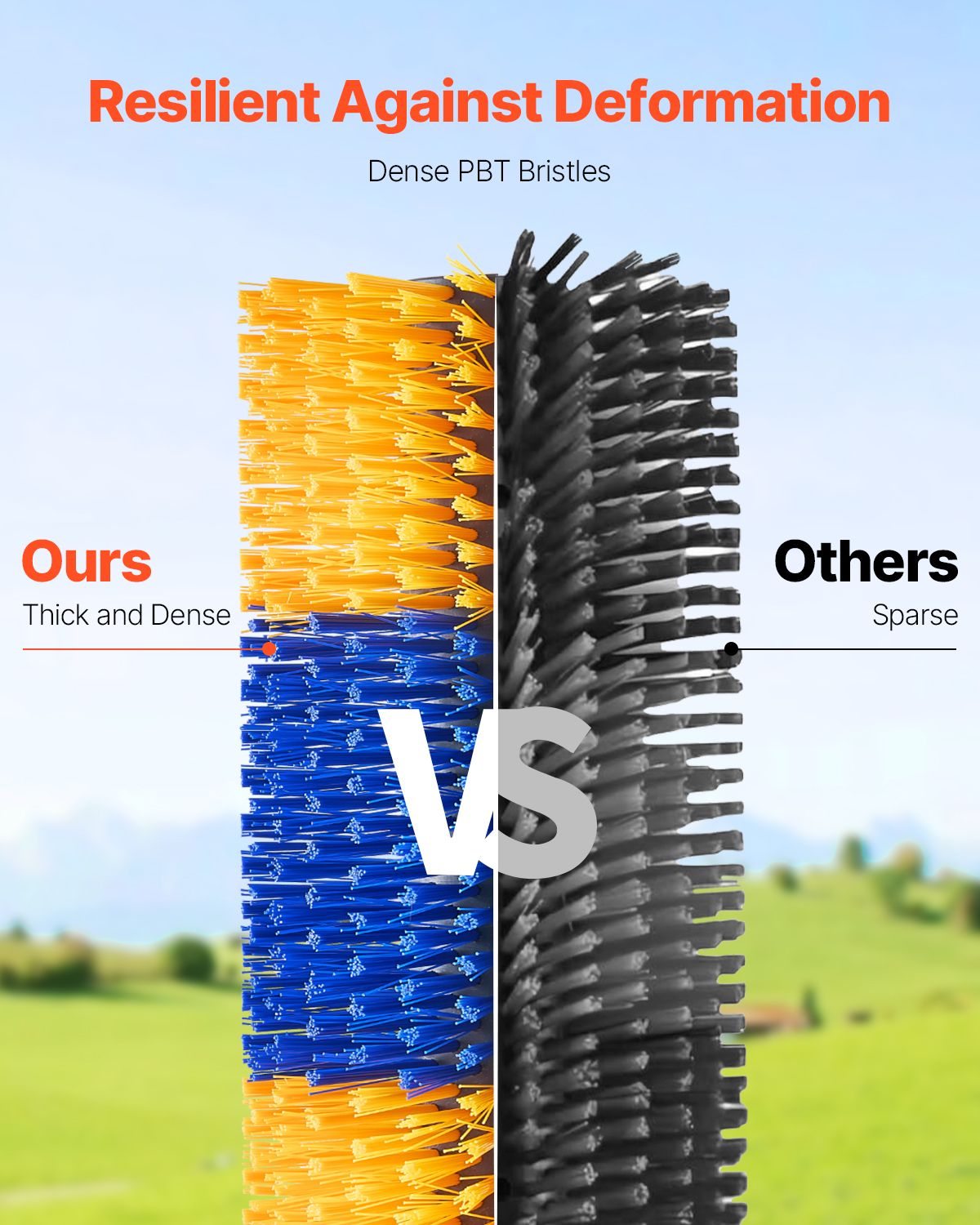 Livestock Scratching Brush, 3 Pcs Horse Brush with 6 Screws, 20 x 7.5 in Cow Scratcher, for Back Itch Relief & Keep Cleaning, Grooming & Scratching Post Brush for Horse, Pig, Cattle Supplies