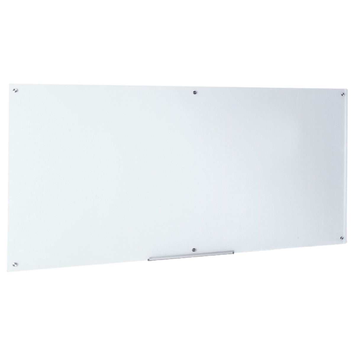 Magnetic Glass Whiteboard, Dry Erase Board 72"x36", Wall-Mounted Large White Glassboard Frameless, with Marker Tray, an Eraser and 2 Markers, White